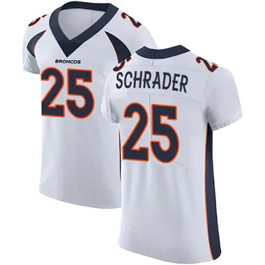 Cody Schrader Men's Elite White Denver Broncos Vapor Untouchable Jersey