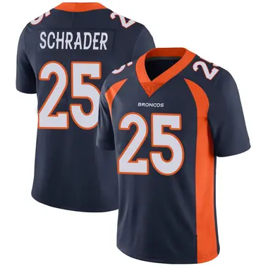 Cody Schrader Men's Limited Navy Denver Broncos Vapor Untouchable Jersey