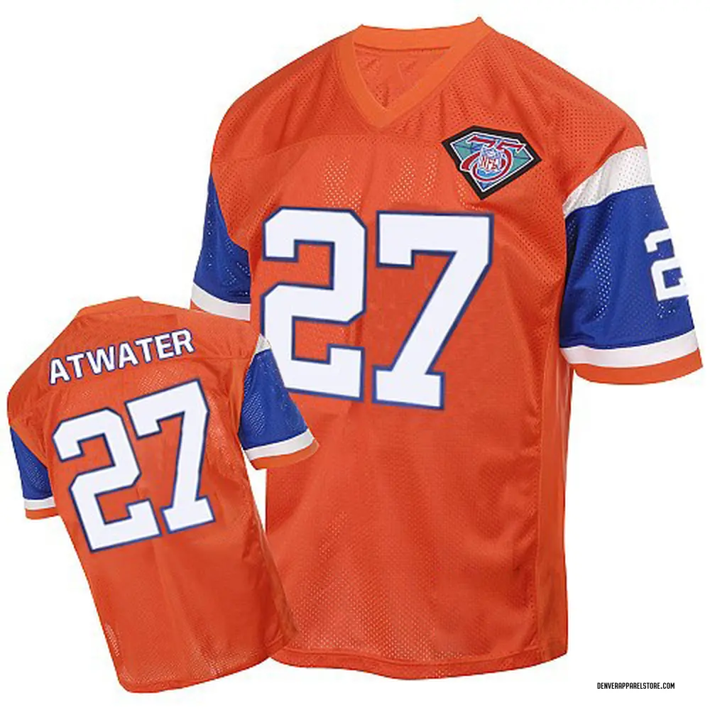 Steve Atwater Men's Authentic Orange Denver Broncos With